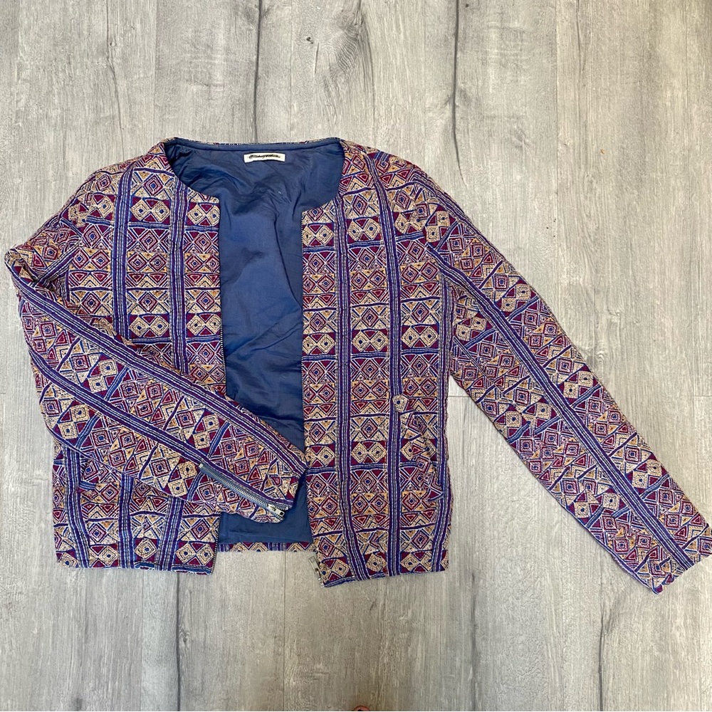 Broadway & Broome Colorful Quilted Jacket